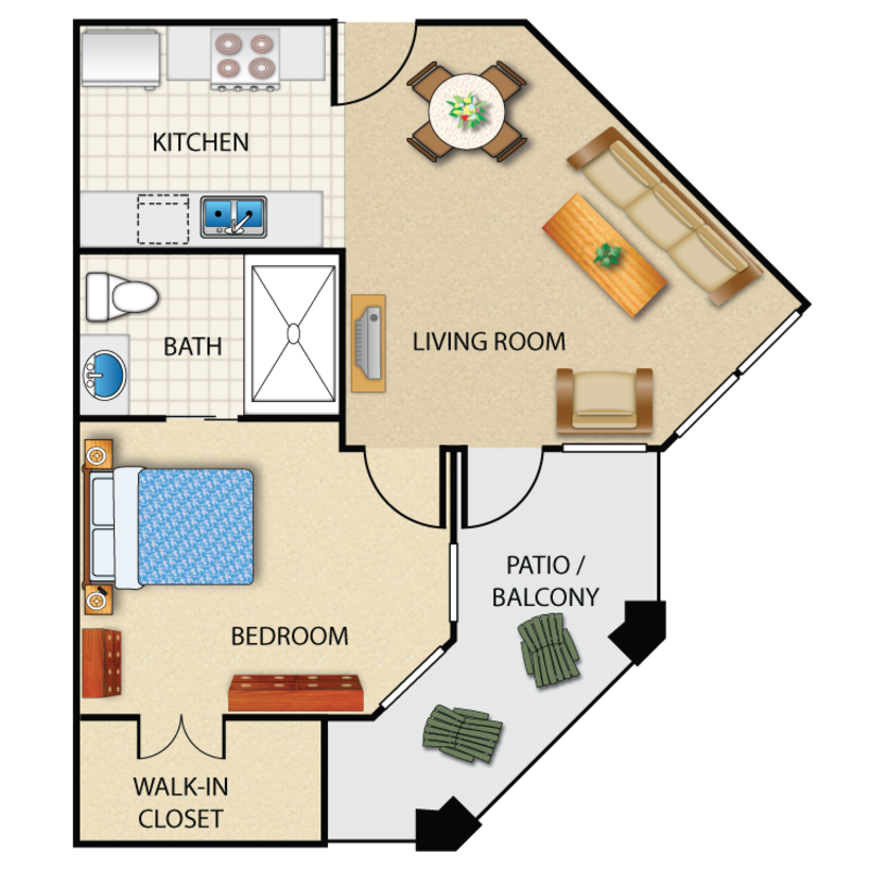 Corporate guest suite at Prescott Lakes Apartments in Prescott, AZ